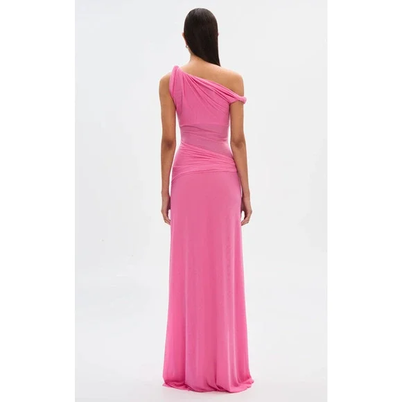 Misha THE 'SISAL' MESH DRESS Orchid Pink L